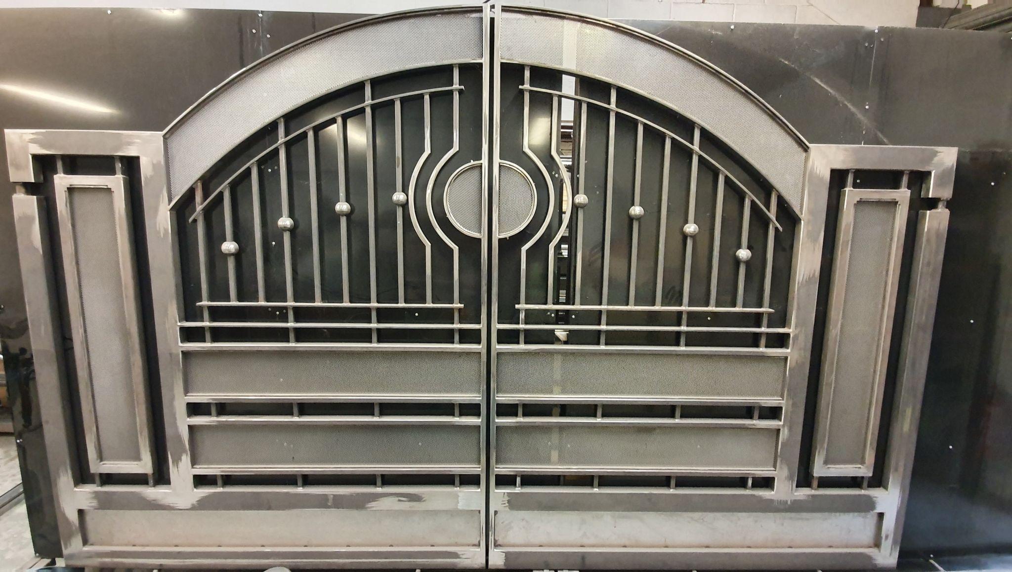 Art Deco electric gates — made to measure, installed in Sussex